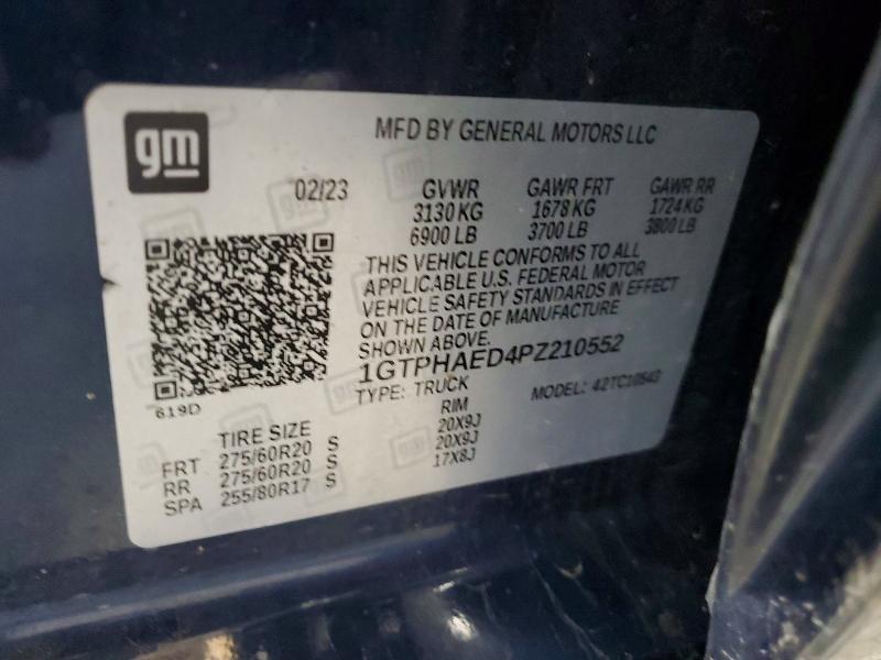 52432746 :رقم المزاد ، 1GTPHAED4PZ210552 vin ، 2023 Gmc Sierra مزاد بيع