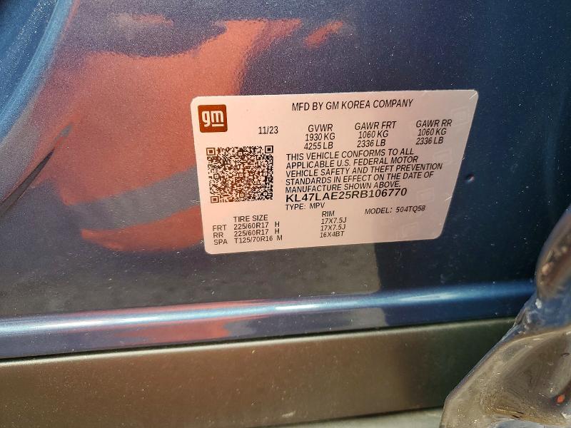 Aukcja sprzedaży 2024 Buick Envista, vin: KL47LAE25RB106770, numer aukcji: 52179036