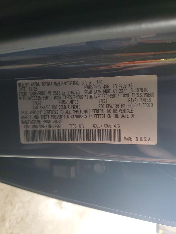 Aukcja sprzedaży 2026 Mazda Cx-50, vin: 7MMVABBLXTN462661, numer aukcji: 54256556