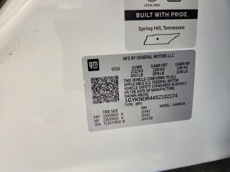 Aukcja sprzedaży 2025 Cadillac Xt5, vin: 1GYKNDR44SZ102174, numer aukcji: 54724566