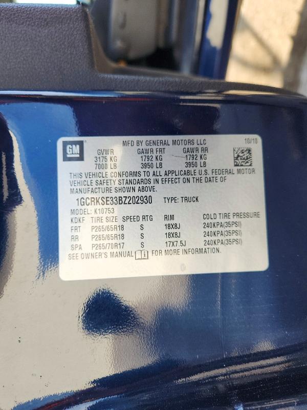 2011 Chevrolet Silverado მანქანა იყიდება აუქციონზე, vin: 1GCRKSE33BZ202930, აუქციონის ნომერი: 52050796