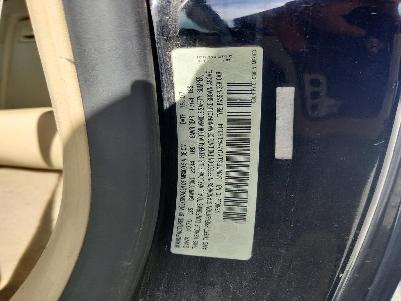 Продажа на аукционе авто 2007 Volkswagen New Beetle, vin: 3VWPF31Y07M419134, номер лота: 54533106