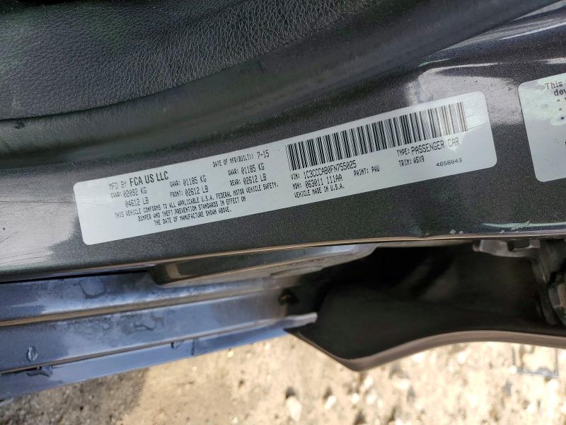 Продажа на аукционе авто 2015 Chrysler 200, vin: 1C3CCCAB0FN755025, номер лота: 54505836