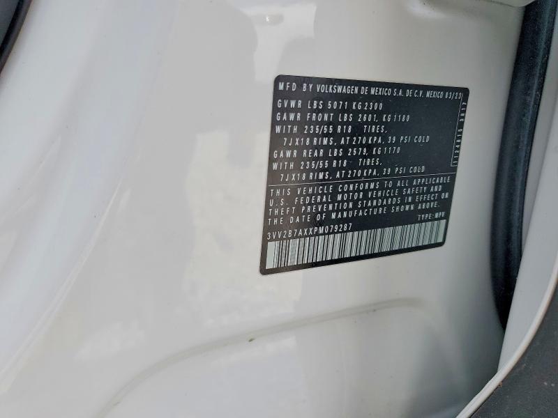 54204386 :رقم المزاد ، 3VV2B7AXXPM079287 vin ، 2023 Volkswagen Tiguan مزاد بيع