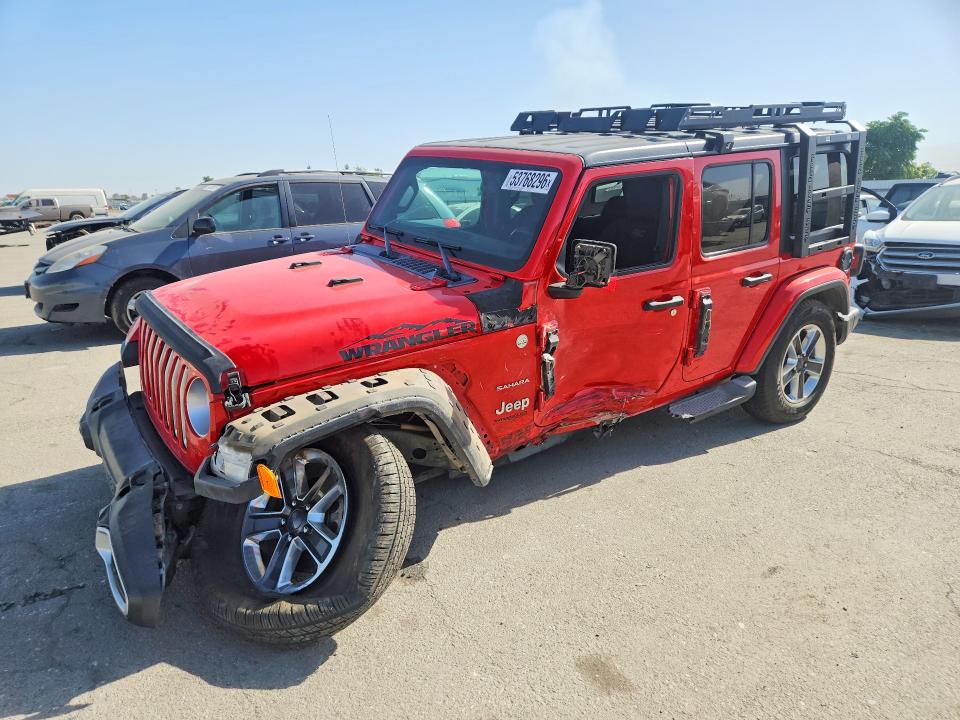 2019 Jeep Wrangler Unlimited მანქანა იყიდება აუქციონზე, vin: 1C4HJXEG9KW543359, აუქციონის ნომერი: 53768296