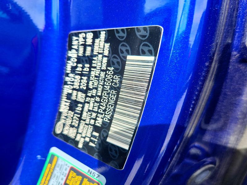 54046556 :رقم المزاد ، KMHLP4AGXPU460664 vin ، 2023 Hyundai Elantra مزاد بيع