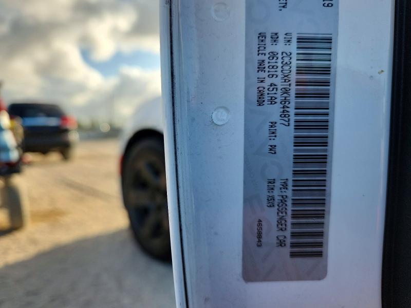 Продаж на аукціоні авто 2019 Dodge Charger, vin: 2C3CDXAT0KH644877, номер лоту: 53944146