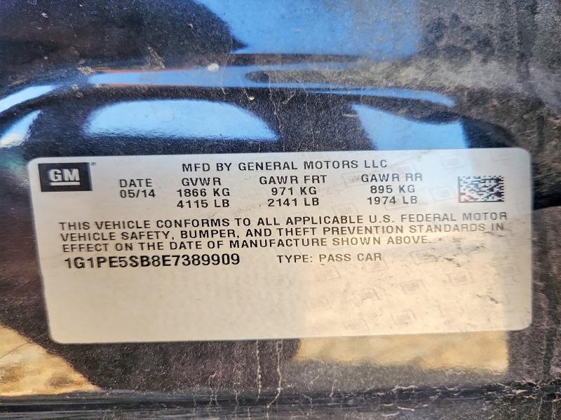 Aukcja sprzedaży 2014 Chevrolet Cruze, vin: 1G1PE5SB8E7389909, numer aukcji: 52143566