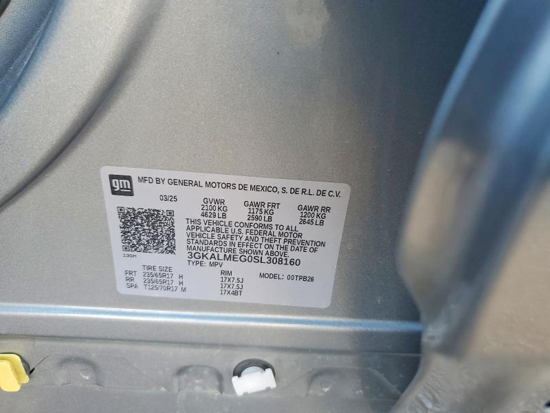 53523086 :رقم المزاد ، 3GKALMEG0SL308160 vin ، 2025 Gmc Terrain مزاد بيع