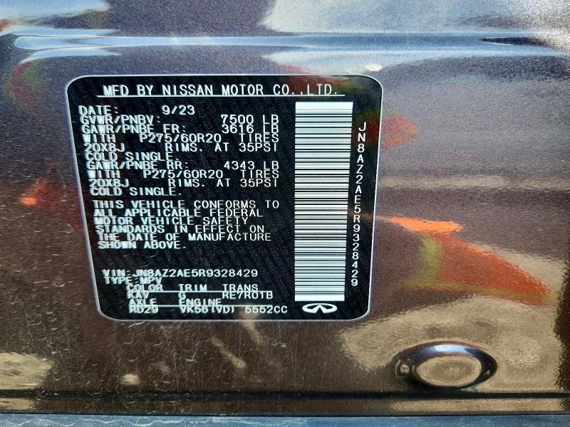 Продаж на аукціоні авто 2024 Infiniti Qx80, vin: JN8AZ2AE5R9328429, номер лоту: 53212056