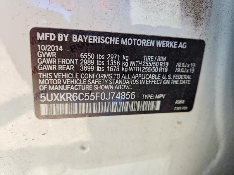 Aukcja sprzedaży 2015 Bmw X5, vin: 5UXKR6C55F0J74856, numer aukcji: 54890876