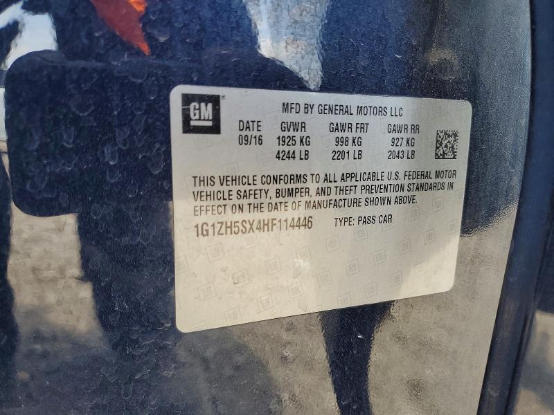 Продажа на аукционе авто 2017 Chevrolet Malibu, vin: 1G1ZH5SX4HF114446, номер лота: 54653166