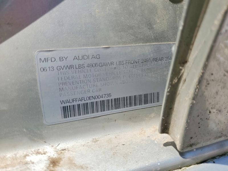 Продажа на аукционе авто 2014 Audi A4, vin: WAUFFAFL0EN004735, номер лота: 53983666