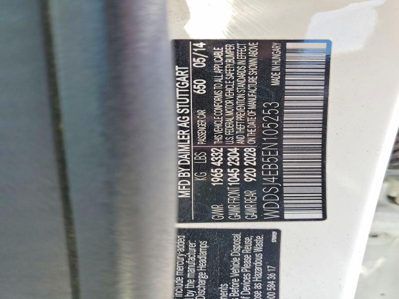 Aukcja sprzedaży 2014 Mercedes-benz Cla, vin: WDDSJ4EB5EN105253, numer aukcji: 53125216