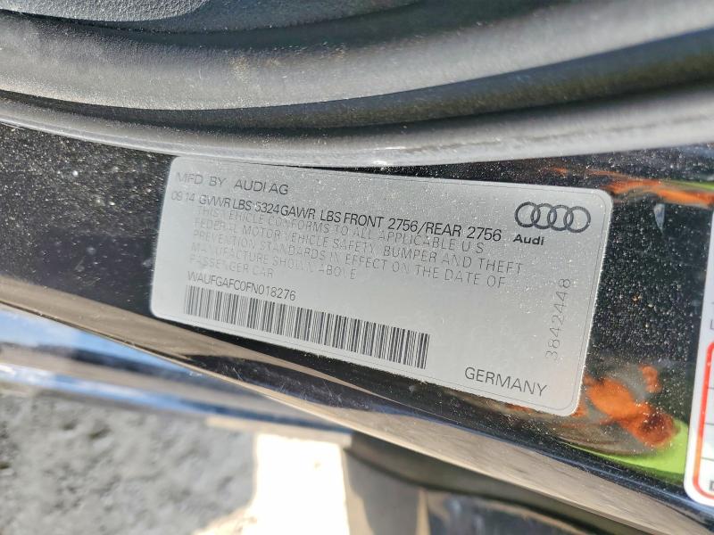 Aukcja sprzedaży 2015 Audi A6, vin: WAUFGAFC0FN018276, numer aukcji: 52505956