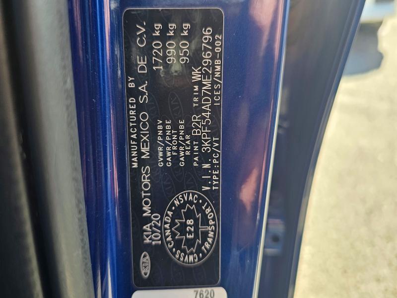 Продаж на аукціоні авто 2021 Kia Forte, vin: 3KPF54AD7ME296796, номер лоту: 53212146