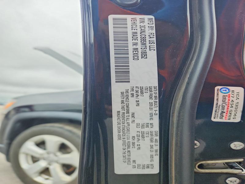 2021 Jeep Compass მანქანა იყიდება აუქციონზე, vin: 3C4NJCBB5MT518052, აუქციონის ნომერი: 54102366