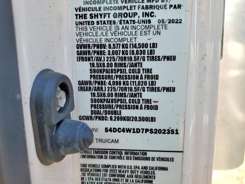 2023 Isuzu Npr Hd მანქანა იყიდება აუქციონზე, vin: 54DC4W1D7PS202351, აუქციონის ნომერი: 53303906