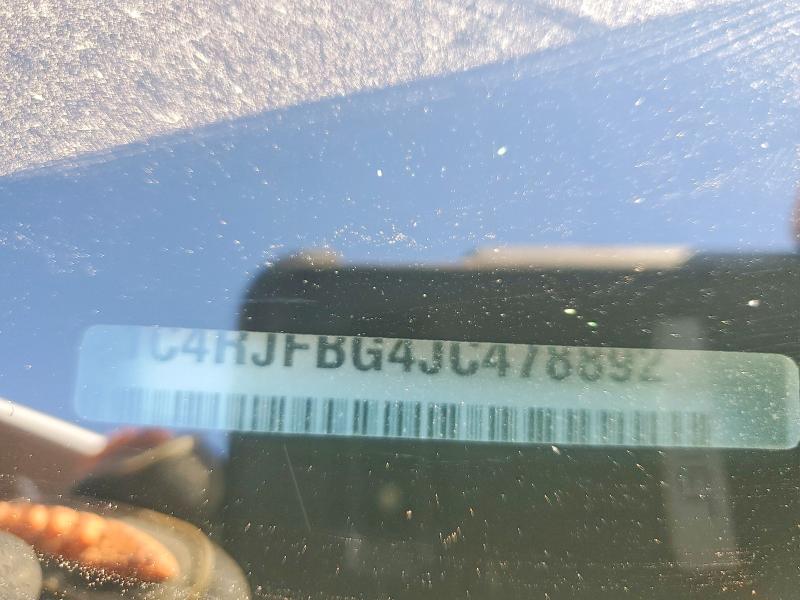 52252596 :رقم المزاد ، 1C4RJFBG4JC478892 vin ، 2018 Jeep Grand Cherokee مزاد بيع