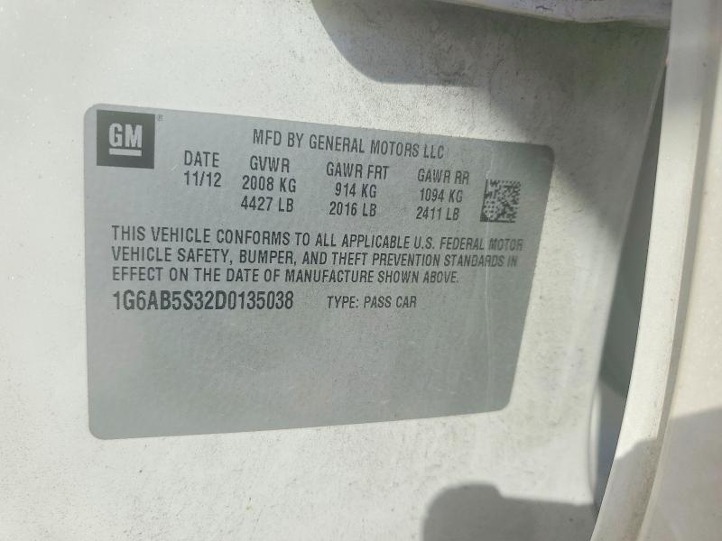Продажа на аукционе авто 2013 Cadillac Ats, vin: 1G6AB5S32D0135038, номер лота: 54185096