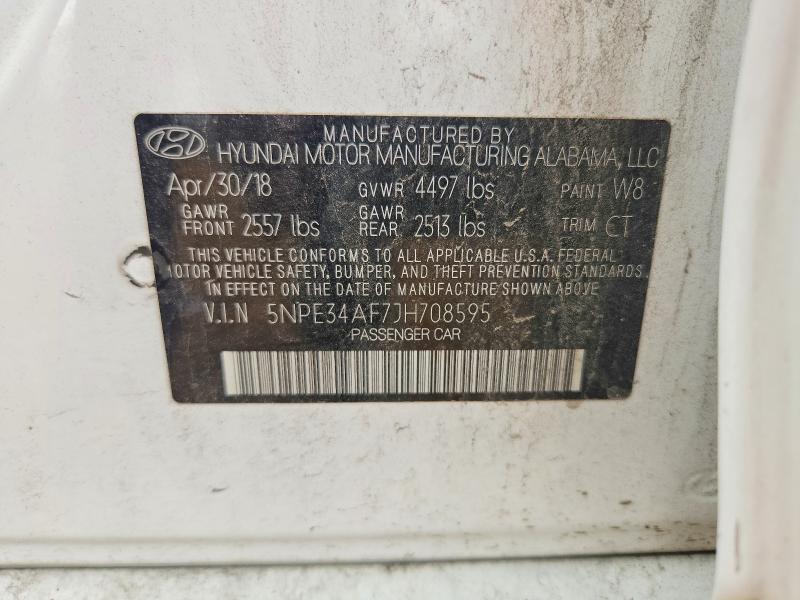 Продажа на аукционе авто 2018 Hyundai Sonata, vin: 5NPE34AF7JH708595, номер лота: 54479856