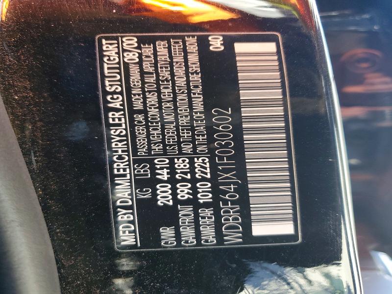 54148296 :رقم المزاد ، WDBRF64JX1F030602 vin ، 2001 Mercedes-benz C مزاد بيع