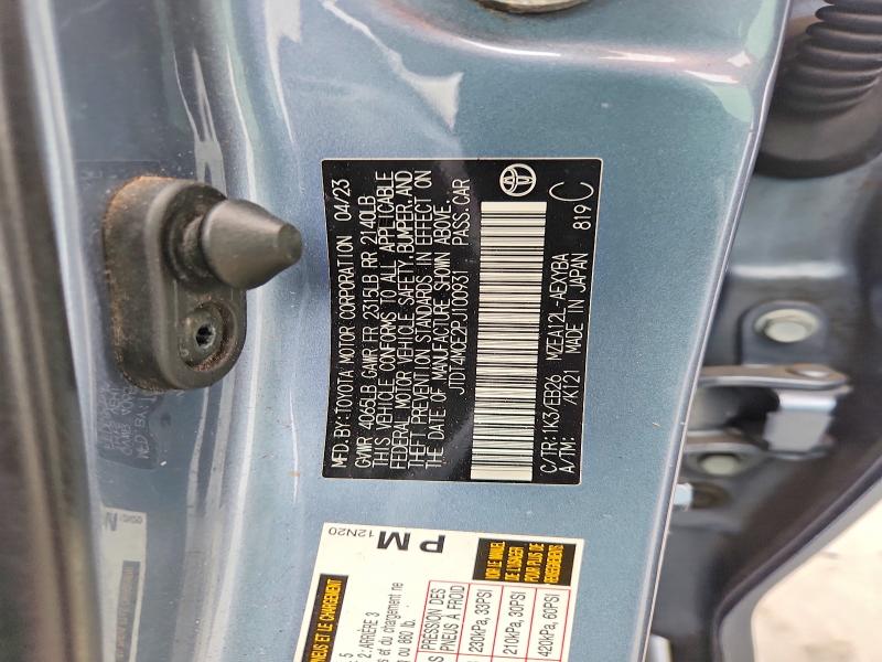 Aukcja sprzedaży 2023 Toyota Corolla, vin: JTDT4MCE2PJ100931, numer aukcji: 53337556