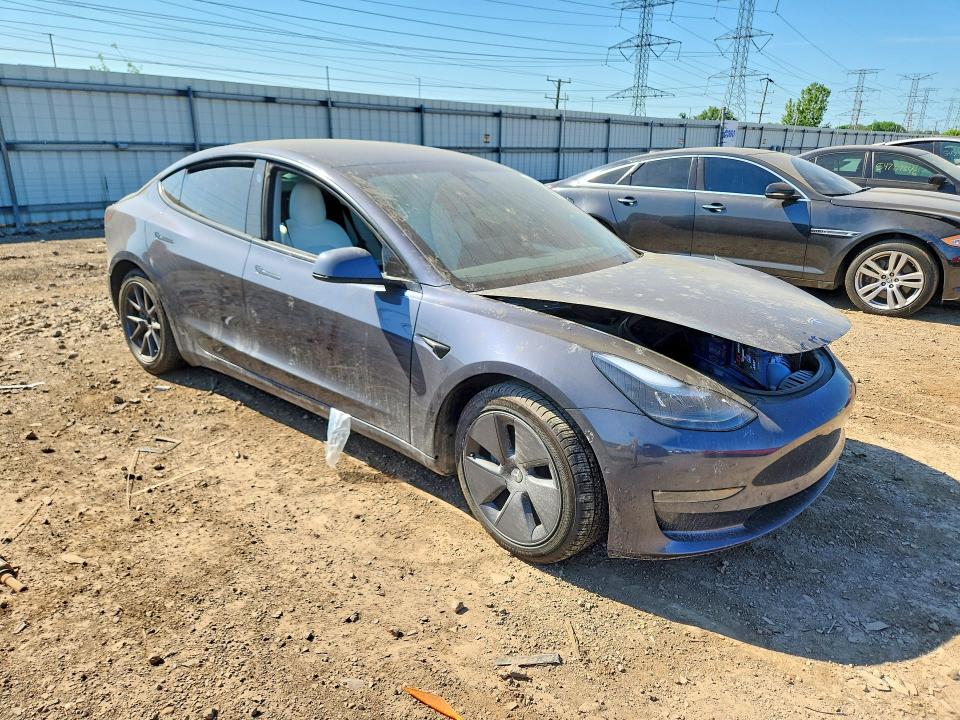 54828486 :رقم المزاد ، 5YJ3E1EB7NF167043 vin ، 2022 Tesla Model 3 مزاد بيع