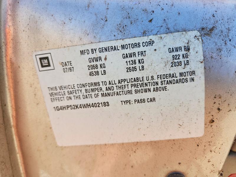 Продаж на аукціоні авто 1998 Buick Lesabre, vin: 1G4HP52K4WH402183, номер лоту: 52568186