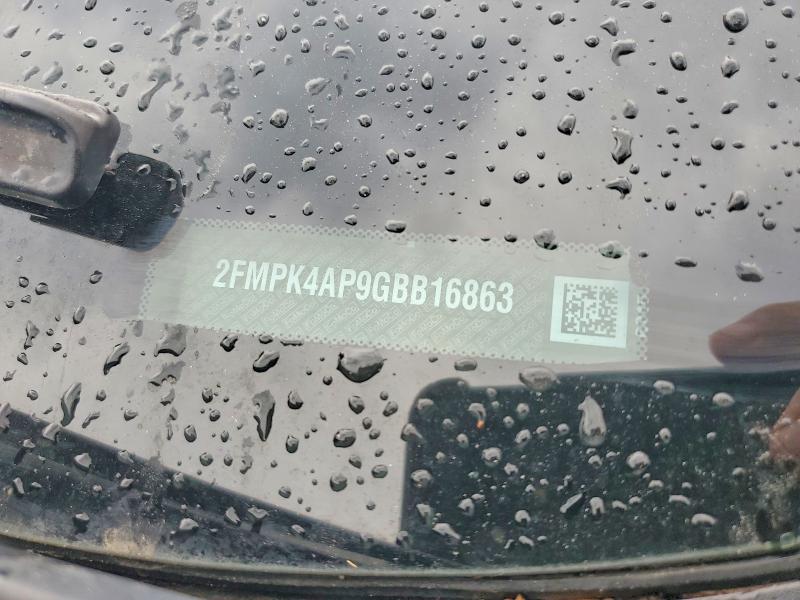 55245976 :رقم المزاد ، 2FMPK4AP9GBB16863 vin ، 2016 Ford Edge مزاد بيع