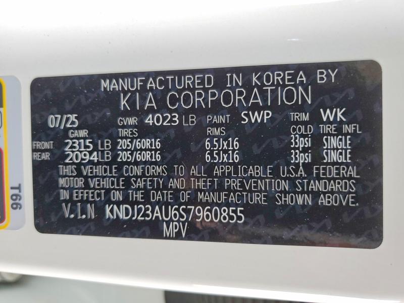 Auction sale of the 2025 Kia Soul, vin: KNDJ23AU6S7960855, lot number: 53656456