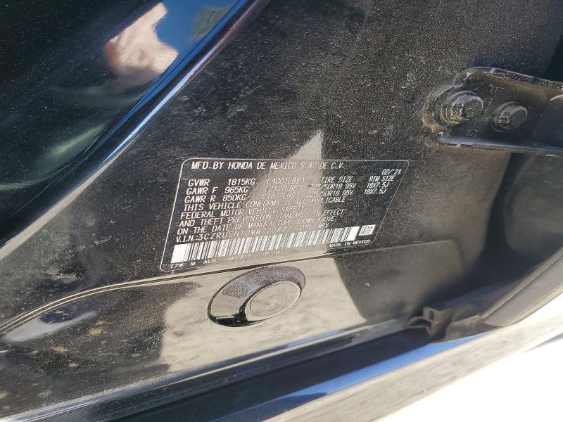 2021 Honda Hr-v მანქანა იყიდება აუქციონზე, vin: 3CZRU5H10MM720837, აუქციონის ნომერი: 53887486