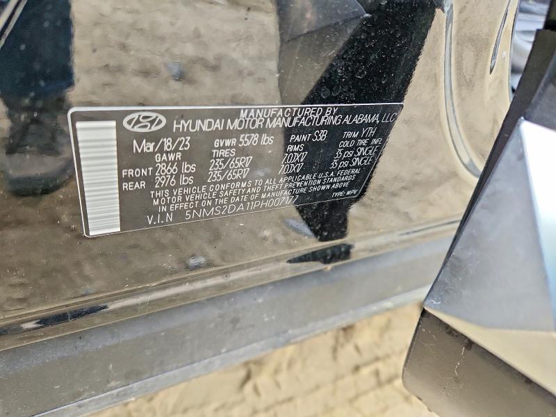 54308286 :رقم المزاد ، 5NMS2DA11PH007177 vin ، 2023 Hyundai Santa Fe مزاد بيع