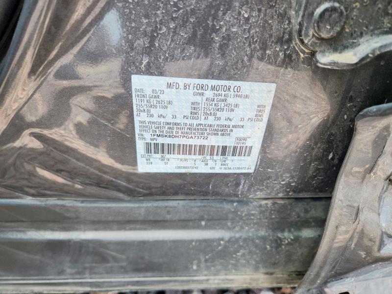 Продаж на аукціоні авто 2023 Ford Explorer, vin: 1FMSK8DH7PGA73722, номер лоту: 55042276