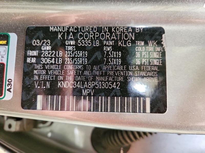 Aukcja sprzedaży 2023 Kia Ev6, vin: KNDC34LA8P5130542, numer aukcji: 55289106