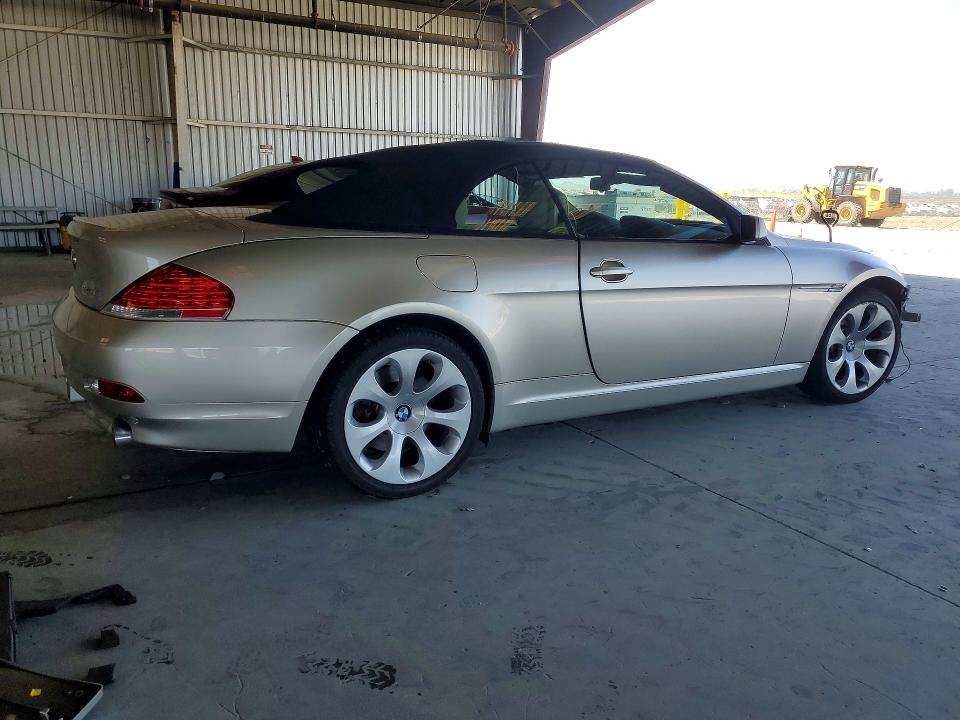 54339536 :رقم المزاد ، WBAEK73404B321020 vin ، 2004 Bmw 645 مزاد بيع