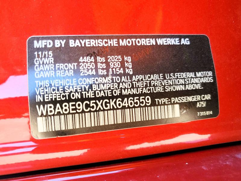 Продаж на аукціоні авто 2016 Bmw 328, vin: WBA8E9C5XGK646559, номер лоту: 54543656