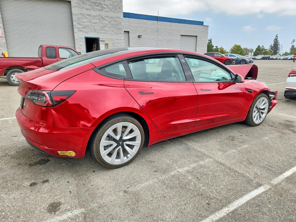54001286 :رقم المزاد ، 5YJ3E1EA9NF167309 vin ، 2022 Tesla Model 3 مزاد بيع