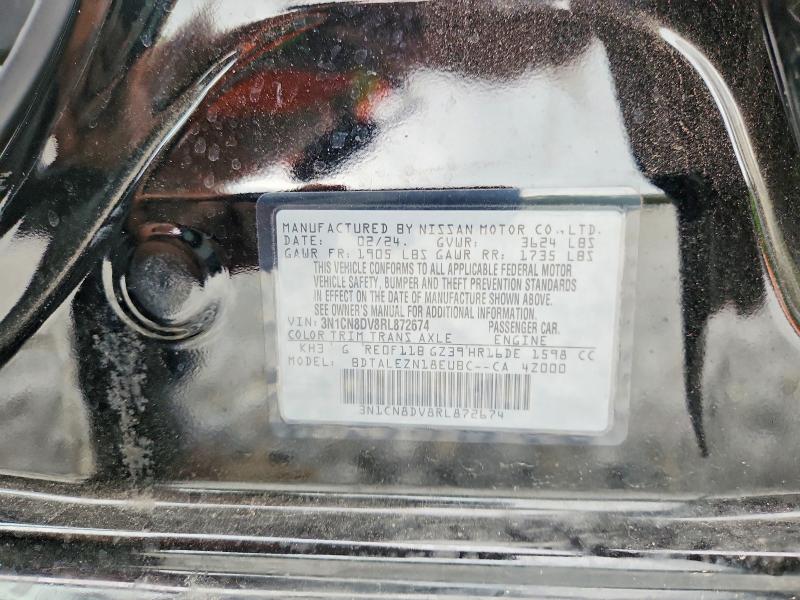 Продаж на аукціоні авто 2024 Nissan Versa, vin: 3N1CN8DV8RL872674, номер лоту: 55076136