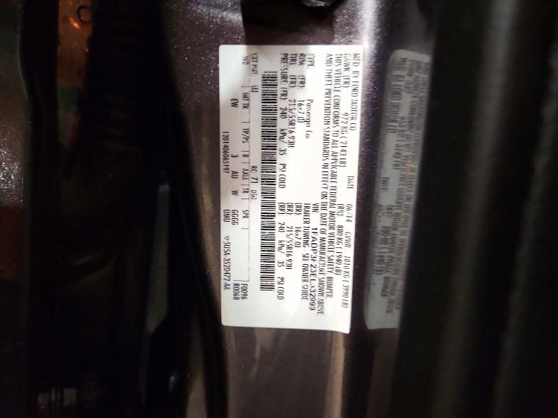 53708846 :رقم المزاد ، 1FADP3F23EL332999 vin ، 2014 Ford Focus مزاد بيع