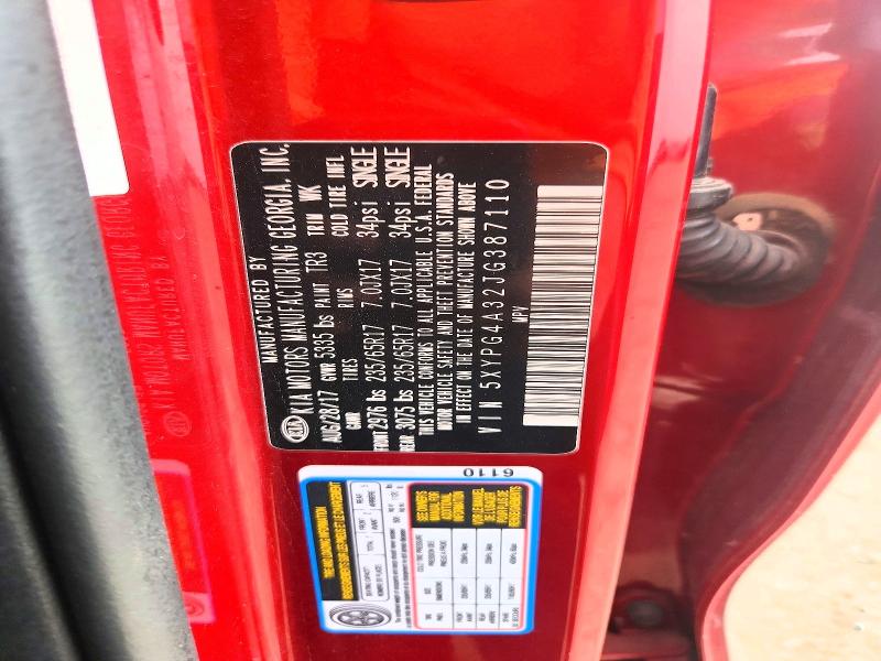 Продажа на аукционе авто 2018 Kia Sorento, vin: 5XYPG4A32JG387110, номер лота: 51829756