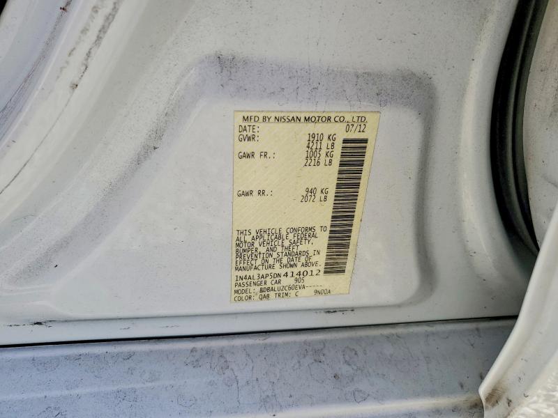 Aukcja sprzedaży 2013 Nissan Altima, vin: 1N4AL3AP5DN414012, numer aukcji: 53761446