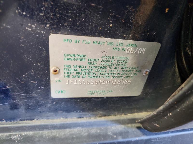 Продажа на аукционе авто 2005 Subaru Forester, vin: JF1SG63645H712789, номер лота: 53417206