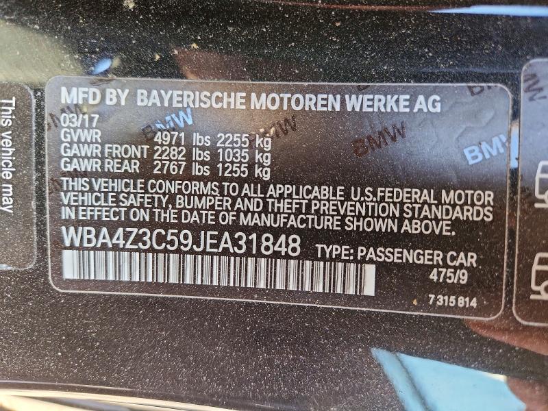 55044596 :رقم المزاد ، WBA4Z3C59JEA31848 vin ، 2018 Bmw 430xi مزاد بيع