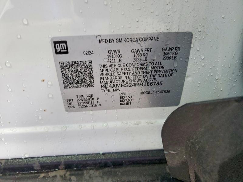 Aukcja sprzedaży 2024 Buick Encore Gx, vin: KL4AMBS24RB186785, numer aukcji: 52956386