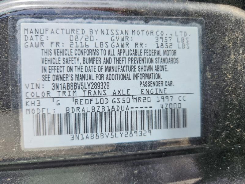 Продажа на аукционе авто 2020 Nissan Sentra, vin: 3N1AB8BV5LY289329, номер лота: 52325486