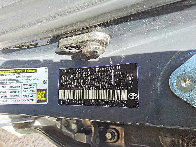 Aukcja sprzedaży 2024 Toyota Corolla, vin: 5YFB4MDE8RP106418, numer aukcji: 52118696