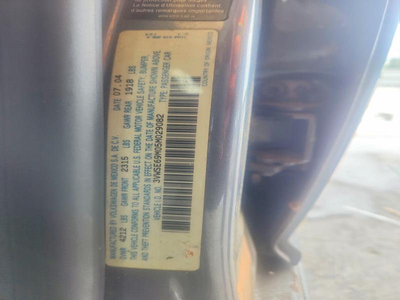 Продаж на аукціоні авто 2005 Volkswagen Gli, vin: 3VWSE69M05M029082, номер лоту: 54597816