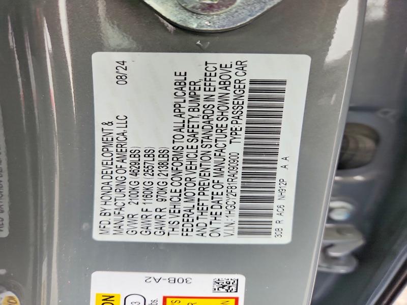 Aukcja sprzedaży 2024 Honda Accord, vin: 1HGCY2F81RA090900, numer aukcji: 52542326