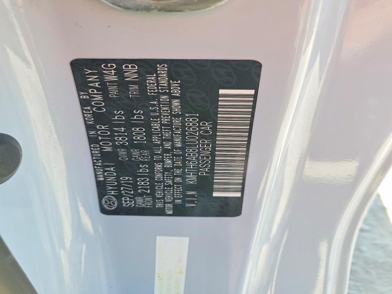 53107506 :رقم المزاد ، KMHTH6AB8LU026881 vin ، 2020 Hyundai Veloster مزاد بيع